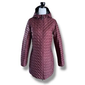 Eddie Bauer Cityscape Down Coat Parka Maroon / Burgundy Size XS